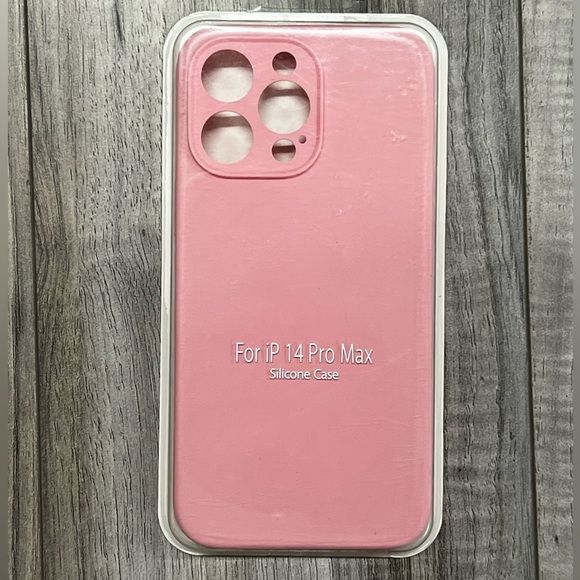 Pink IPhone 14 Pro Max silicone phone case, NWOT - Picture 1 of 4